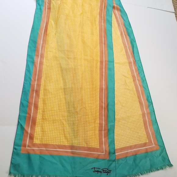 Relisted -Vintage Jaques Piaget scarf houndstooth long - Picture 9 of 12